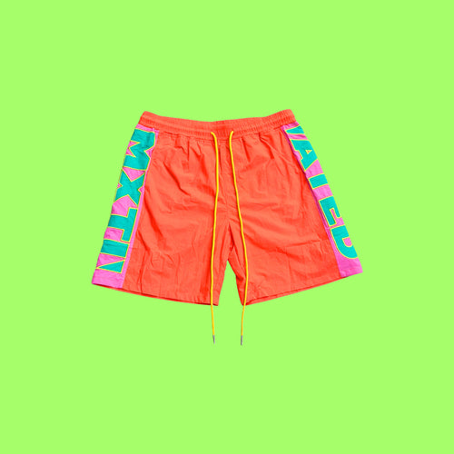 7 inch Nylon Workout Shorts (Sherbet)